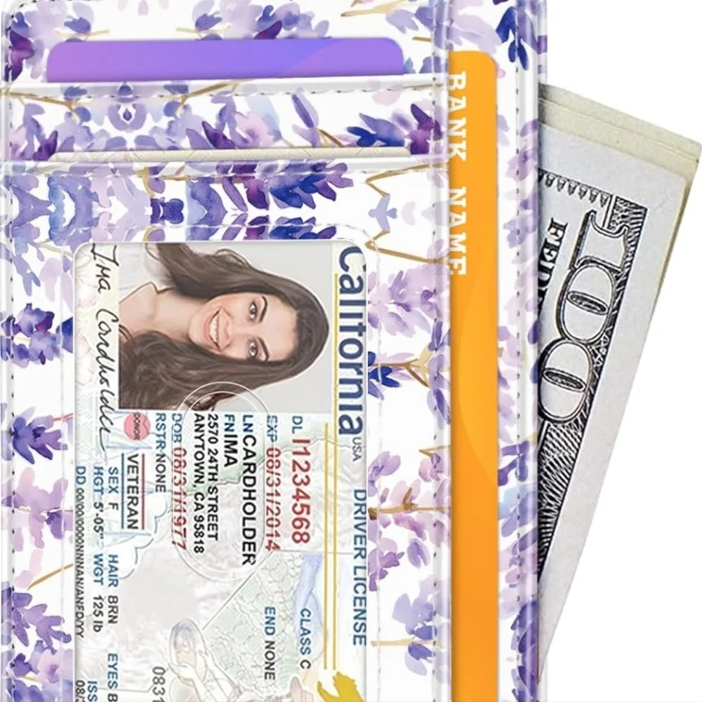 Lavender Floral Card Holder
